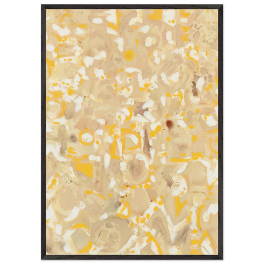 Hieroglyphs No 12 - Lee Krasner 70x100 cm / 28x40 inches Framed Art Print – Black Wooden Frame