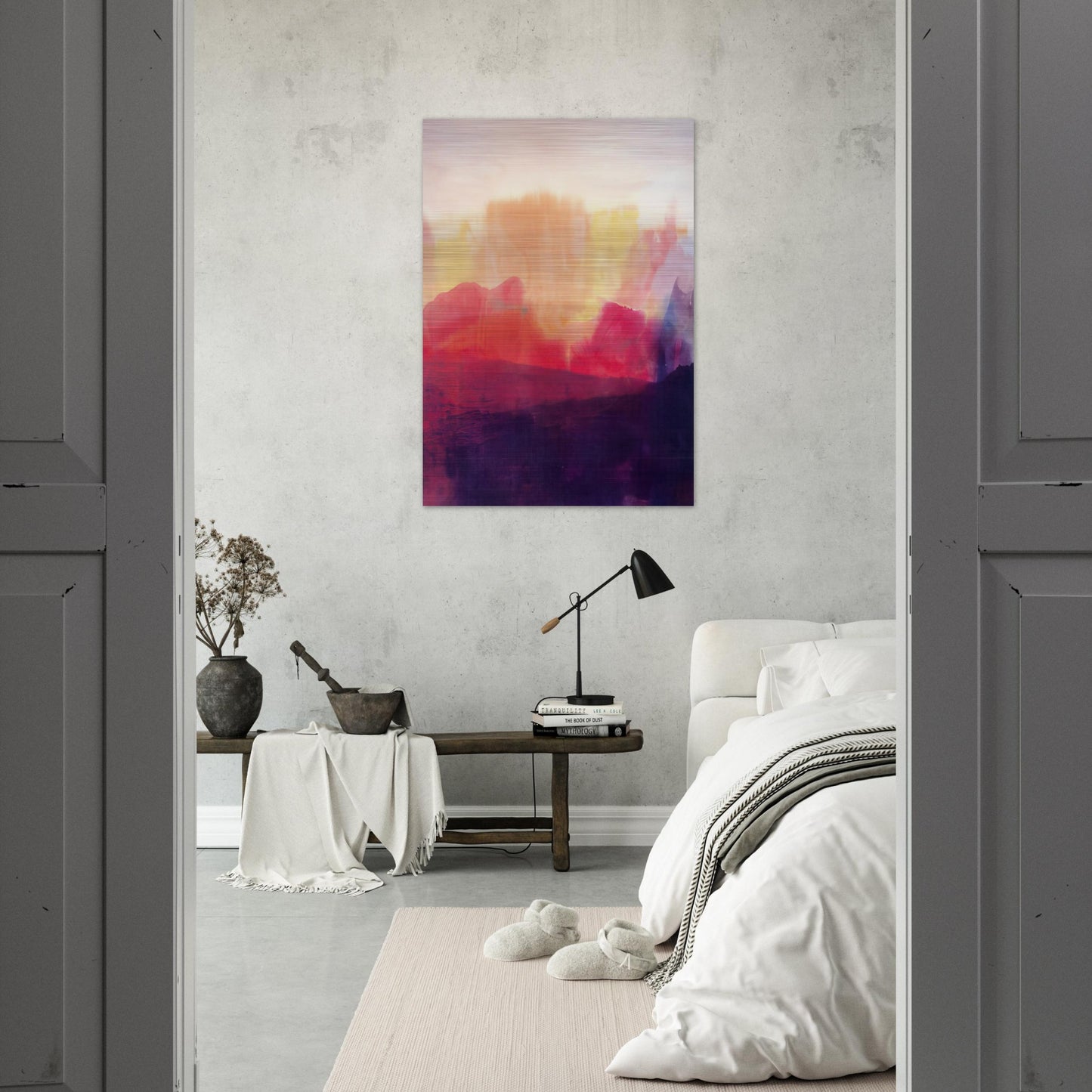 The Source - 1993 - Ronnie Landfield Brushed Aluminum Print - 70x100 cm / 28x40 inches | Ronnie Landfield Aluminum Print | Ronnie Landfield Prints