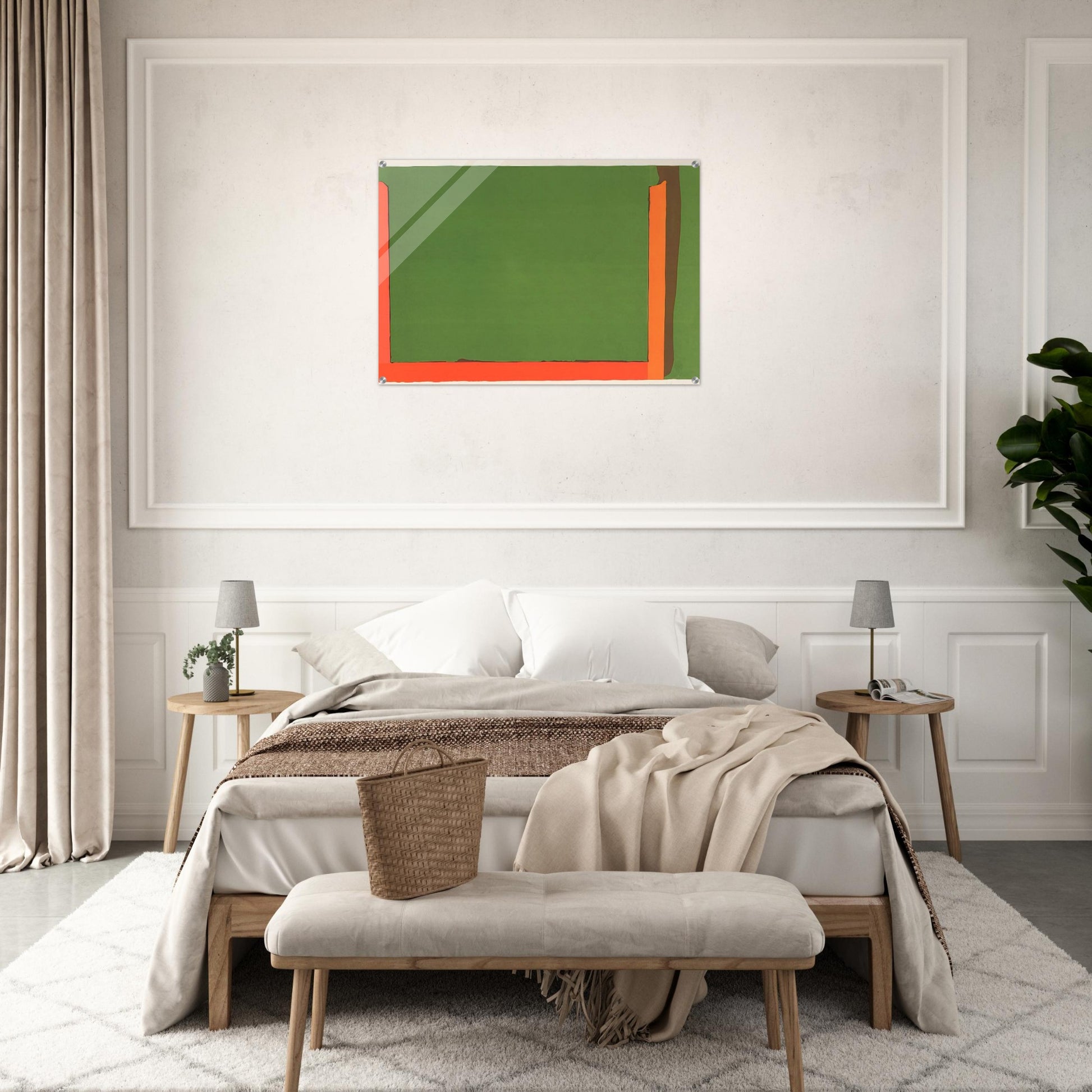 Untitled Litograph - Color Field Painting - John Hoyland Acrylic Print - 70x100 cm / 28x40″ inches