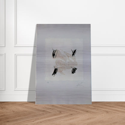 PETRIFICADA PETRIFICANTE II 1978 - Antoni Tapies Brushed Aluminum Print - 70x100 cm / 28x40 inches | Antoni Tapies Aluminum Print | Antoni Tapies Prints