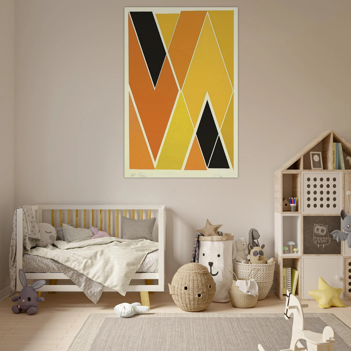 Double Diamond - Hard Edge Painting - Larry Zox Art Prints - 100x150 cm / 40x60″ inches | Larry Zox Poster | Larry Zox Prints