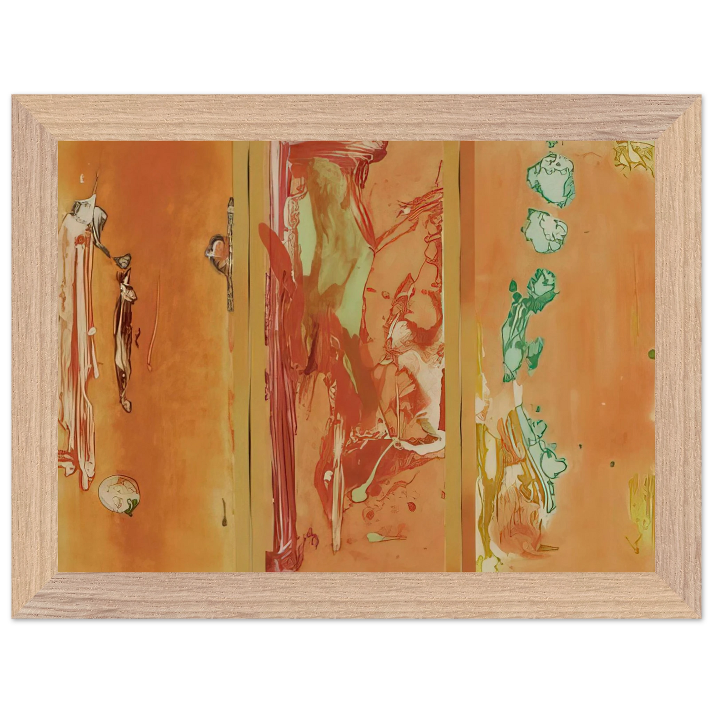 Helen Frankenthaler - Gateway - 1988 Wall art - 60x80 cm / 24x32 inches - Premium Wooden Framed Poster With Fine Art Paper-canvas - Wood frame