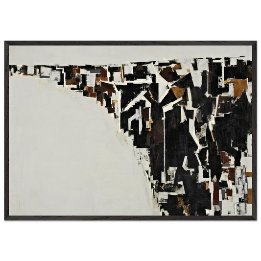Untitled - Minimalism N3 - Martin Barre 70x100 cm / 28x40 inches Framed Art Print – Black Wooden Frame