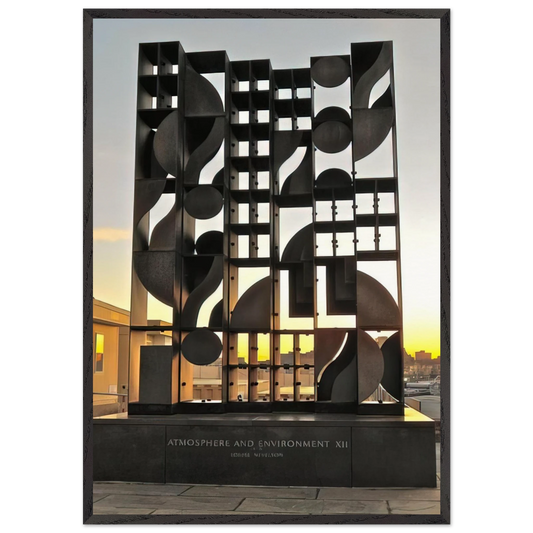 ATMOSHERE AND ENVIRONMENT XII 1970 - Louise Nevelson 70x100 cm / 28x40 inches Framed Art Print – Black Wooden Frame