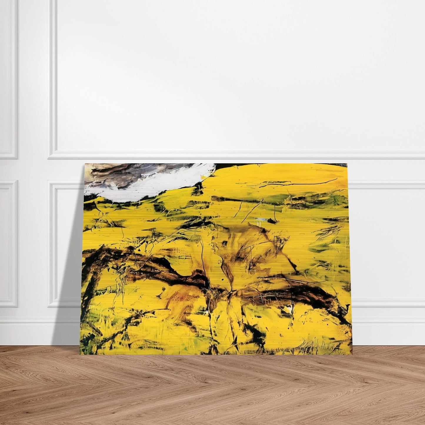 Gorim II - 1995 - Emil Schumacher Brushed Aluminum Print - 70x100 cm / 28x40 inches | Emil Schumacher Aluminum Print | Emil Schumacher Prints