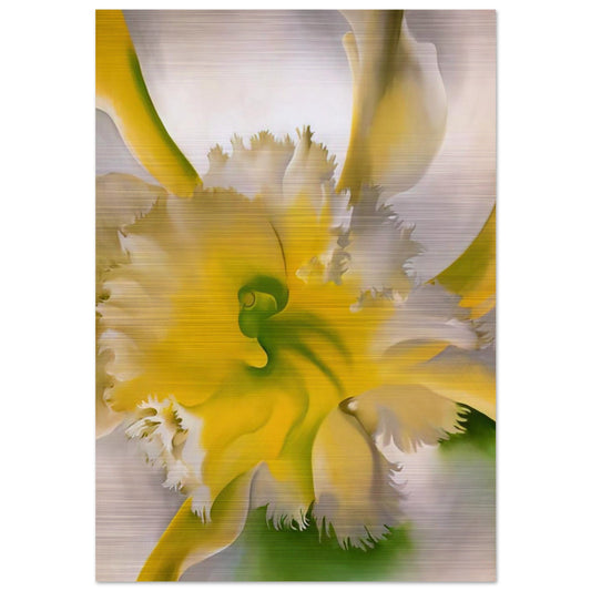 An Orchid - Georgia O'Keeffe Brushed Aluminum Print - 70x100 cm / 28x40 inches | Georgia O'Keeffe Aluminum Print | Georgia O'Keeffe Prints