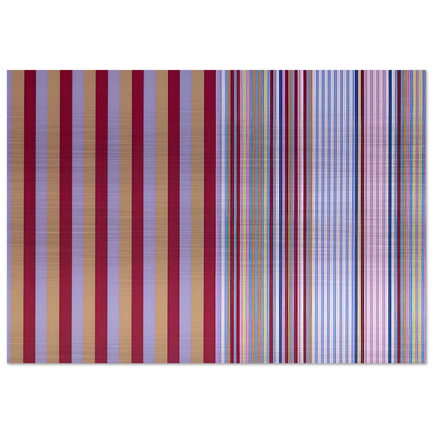 Royal Canoe - 1977 - Gene Davis Brushed Aluminum Print - 70x100 cm / 28x40 inches | Gene Davis Aluminum Print | Gene Davis Prints