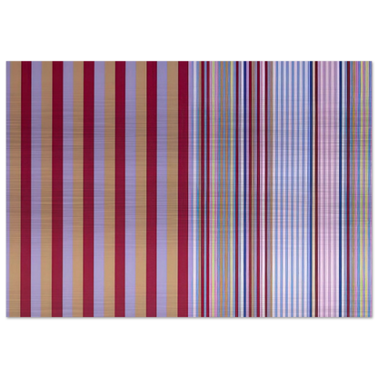 Royal Canoe - 1977 - Gene Davis Brushed Aluminum Print - 70x100 cm / 28x40 inches | Gene Davis Aluminum Print | Gene Davis Prints
