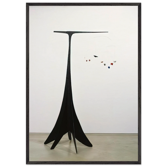 TREE 1941 - Alexander Calder 70x100 cm / 28x40 inches Framed Art Print – Black Wooden Frame