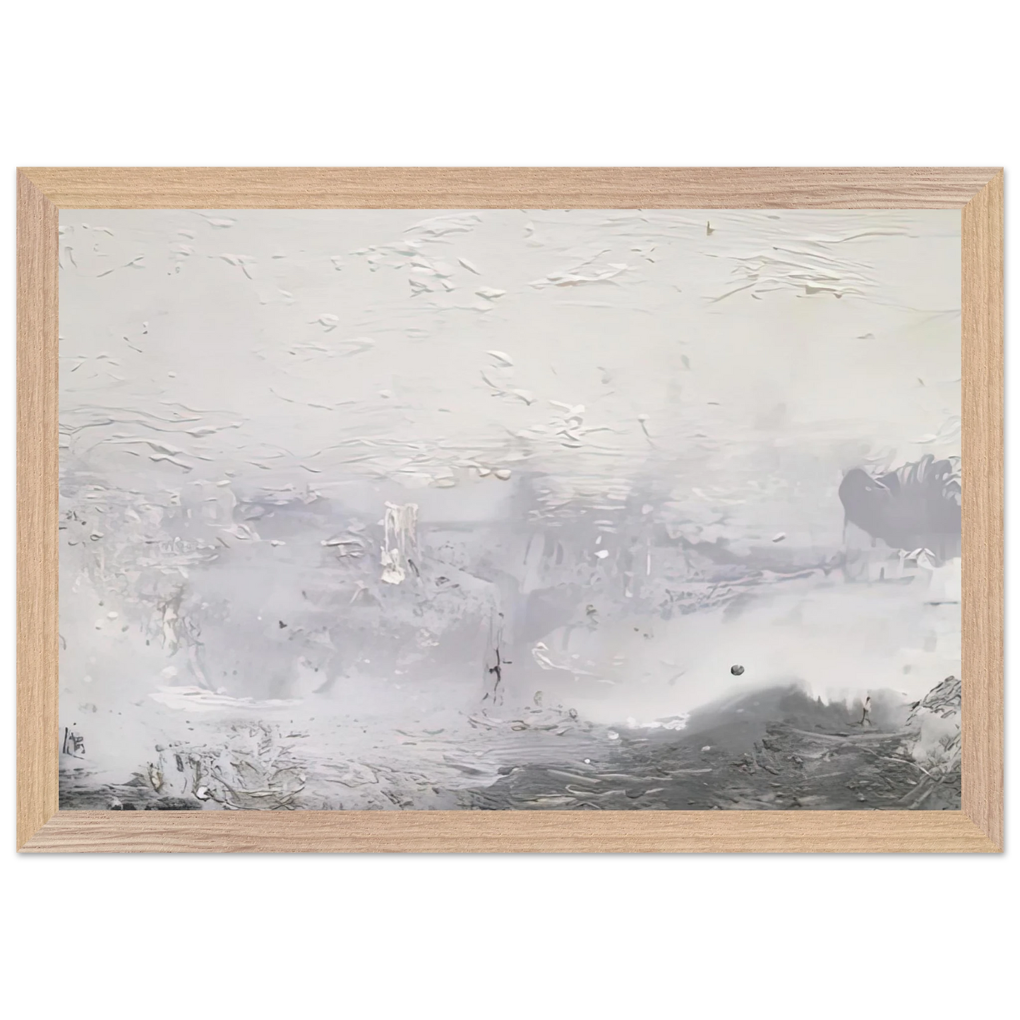 Helen Frankenthaler - Barometer, 1992- Wall Art - 21x29.7 cm / 8x12" - Premium Wooden Framed Poster With Fine Art Paper-canvas - Wood frame