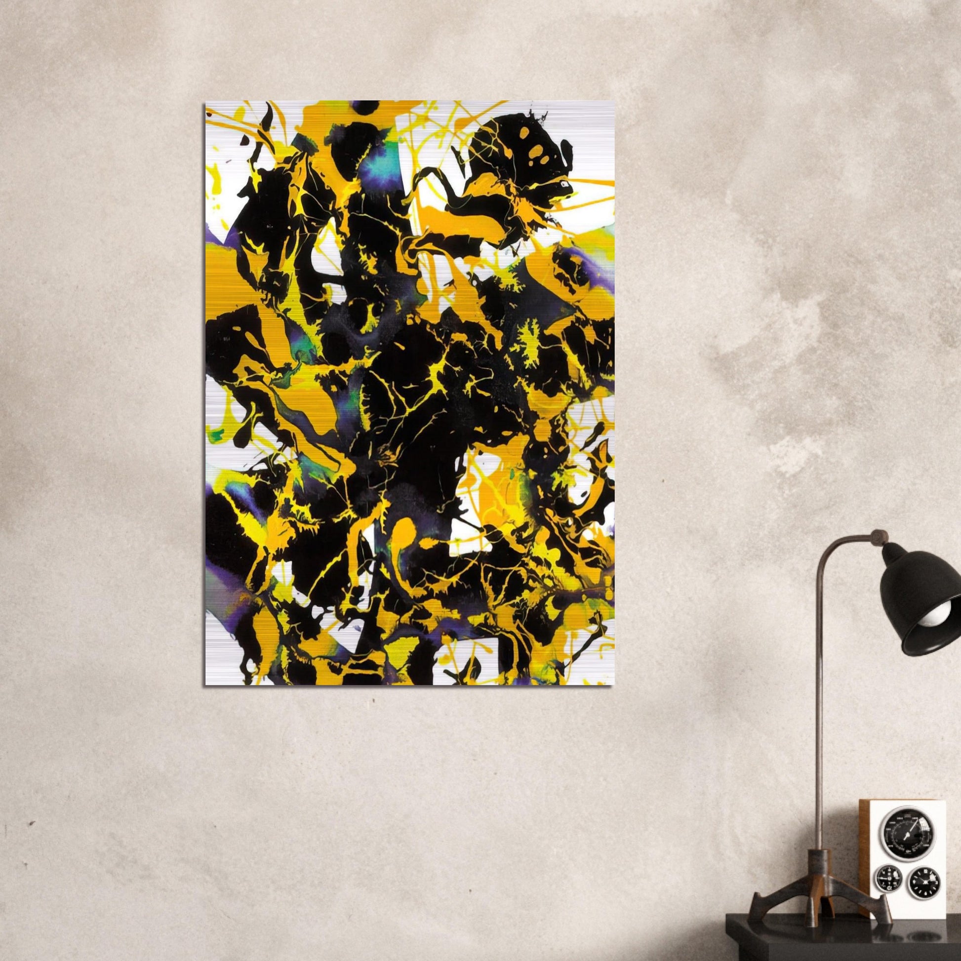 Untitled  SFP94-53  SFF 1727  - Sam Francis Brushed Aluminum Print - 70x100 cm / 28x40 inches | Sam Francis Aluminum Print | Sam Francis Prints