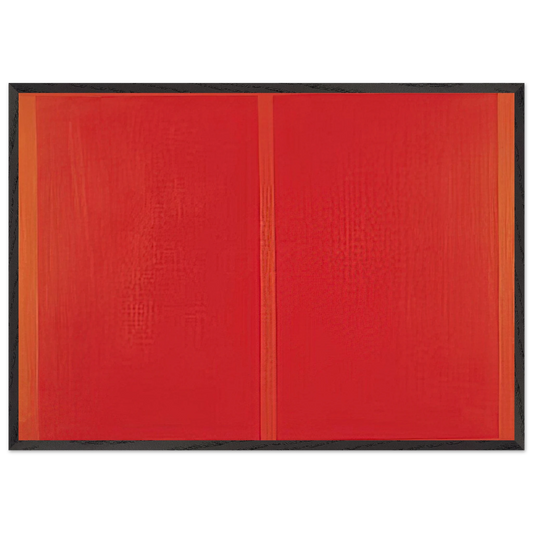 Rettangoli equivalenti - 1965 - Antonio Calderara 70x100 cm / 28x40 inches Framed Art Print – Black Wooden Frame