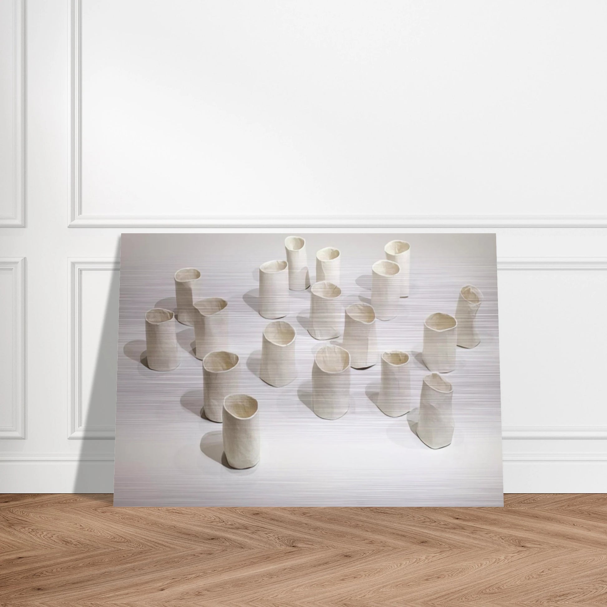 REPETITION NINETEEN I 1967 - Eva Hesse Brushed Aluminum Print - 70x100 cm / 28x40 inches | Eva Hesse Aluminum Print | Eva Hesse Prints