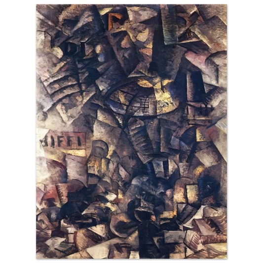 Carlo Carra - GALLERIA IN MILAN  75x100 cm / 30x40inches Fine Art Poster