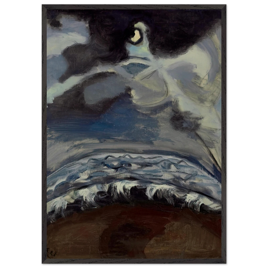 The Sea N2 - Alice Neel 70x100 cm / 28x40 inches Framed Art Print – Black Wooden Frame