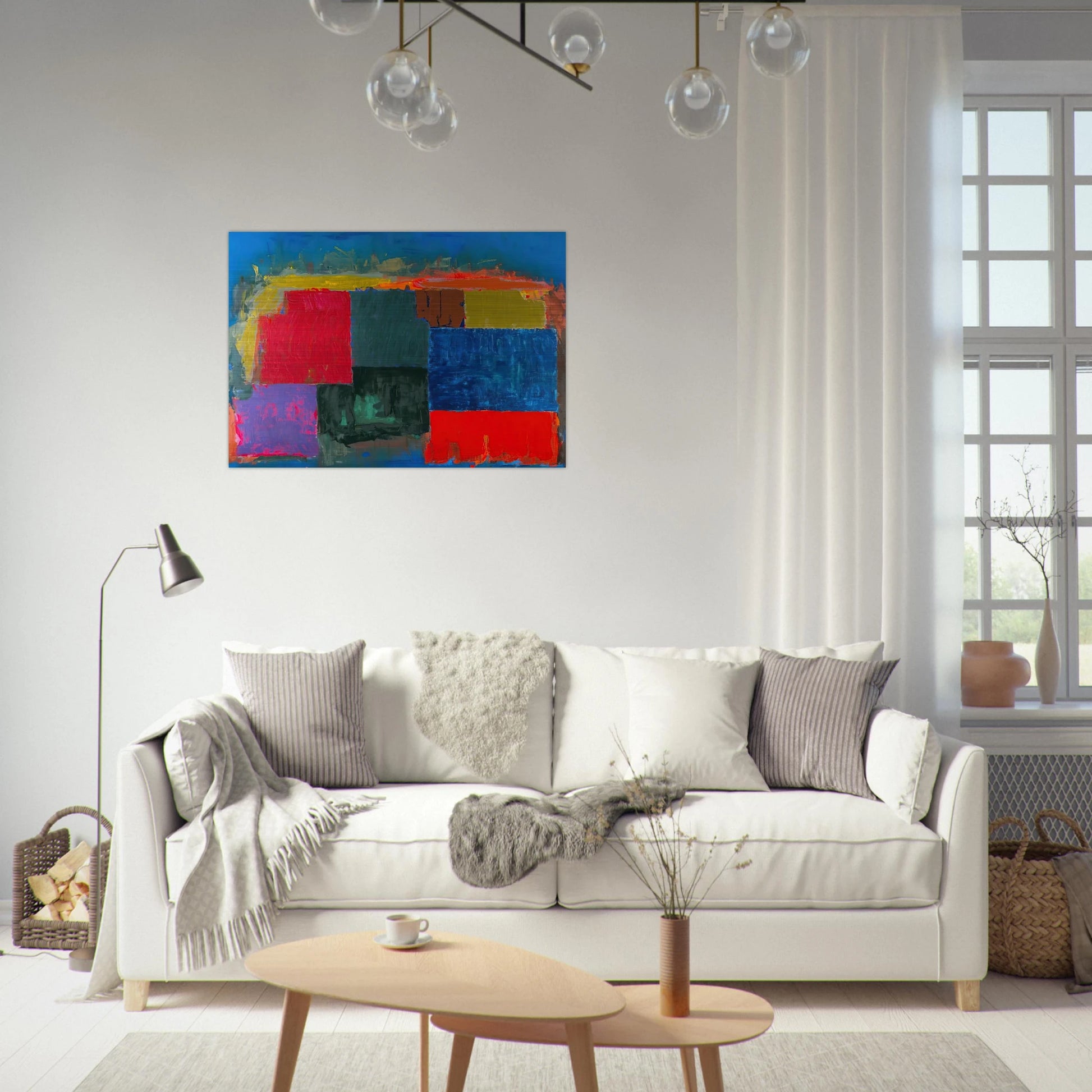 North Sound - 1979 - John Hoyland Brushed Aluminum Print - 70x100 cm / 28x40 inches | John Hoyland Aluminum Print | John Hoyland Prints