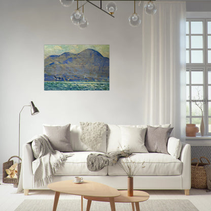 Mt. Beacon at Newburgh - Childe Hassam Brushed Aluminum Print - 70x100 cm / 28x40 inches | Childe Hassam Aluminum Print | Childe Hassam Prints