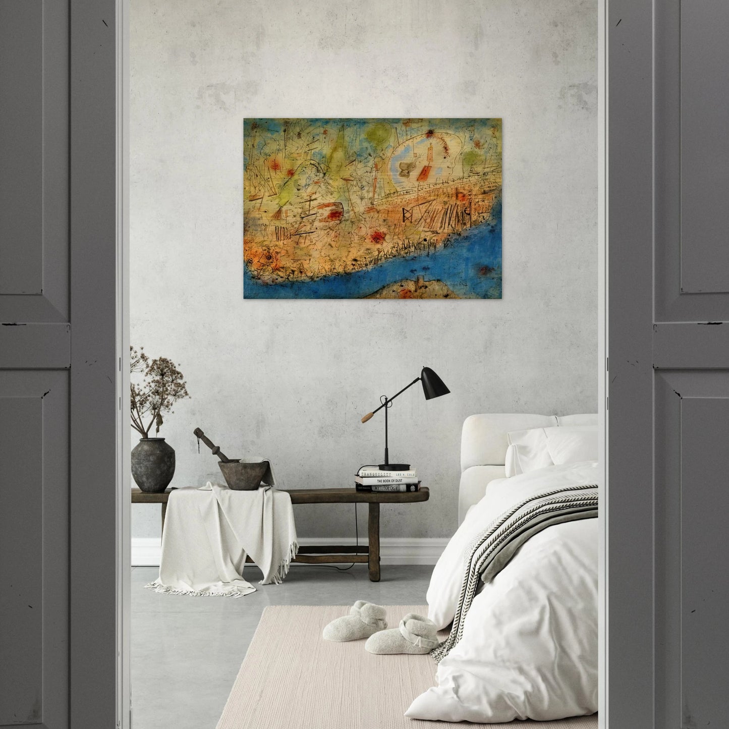 Camp des Milles - 1940 - Wols Brushed Aluminum Print - 70x100 cm / 28x40 inches | Wols Aluminum Print | Wols Prints