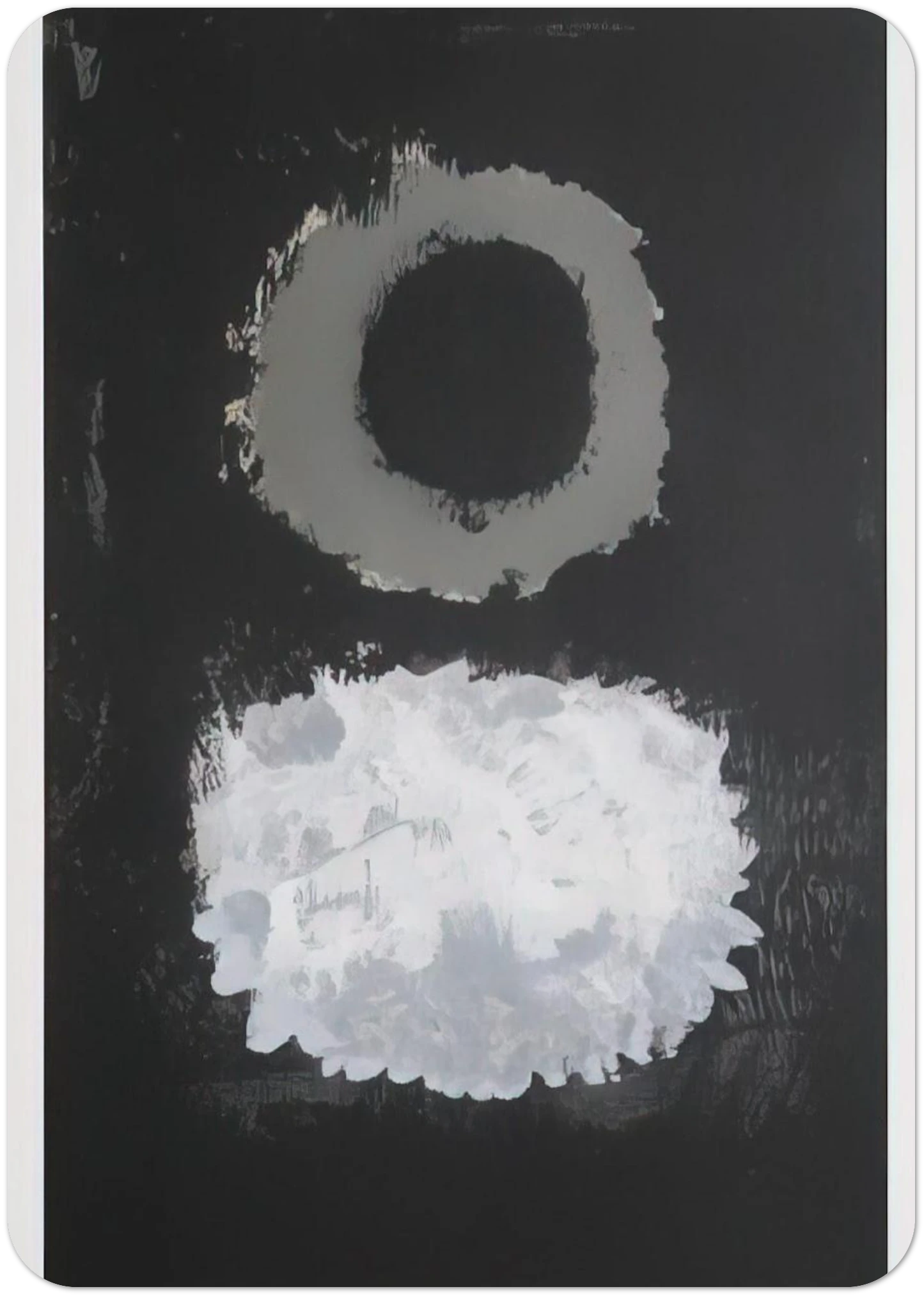 Black Field - 1972 By Adolph Gottlieb Pack of 10 Post Cards | Adolph Gottlieb Post Cards | A6 (10.5 x 14.8 cm) - 4.1 x 5.8 inches