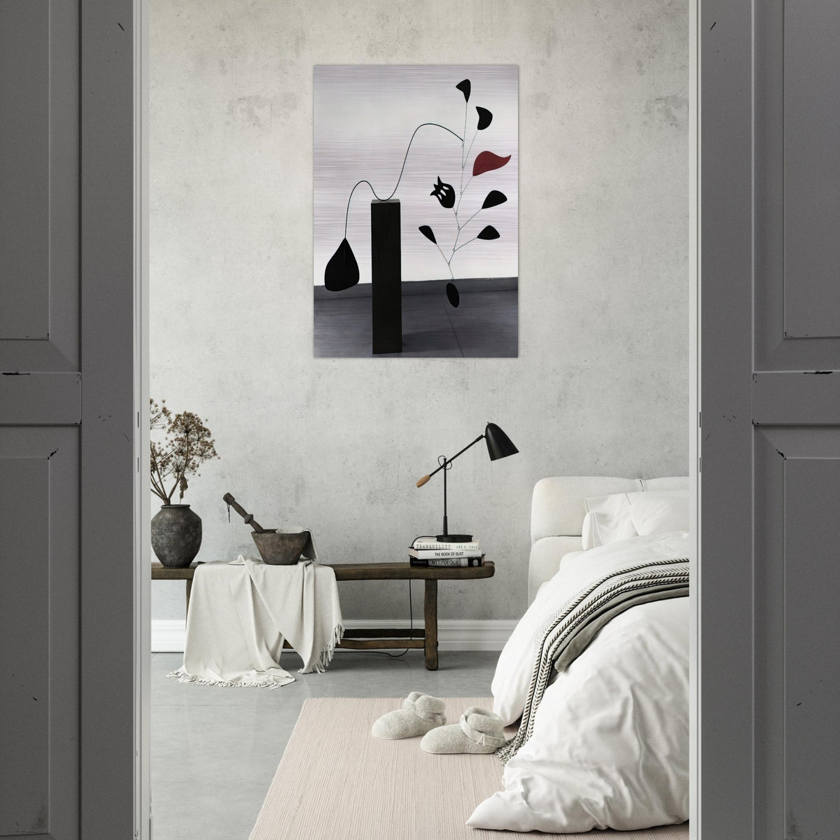 POMEGRANATE 1949 - Alexander Calder Brushed Aluminum Print - 70x100 cm / 28x40 inches | Alexander Calder Aluminum Print | Alexander Calder Prints