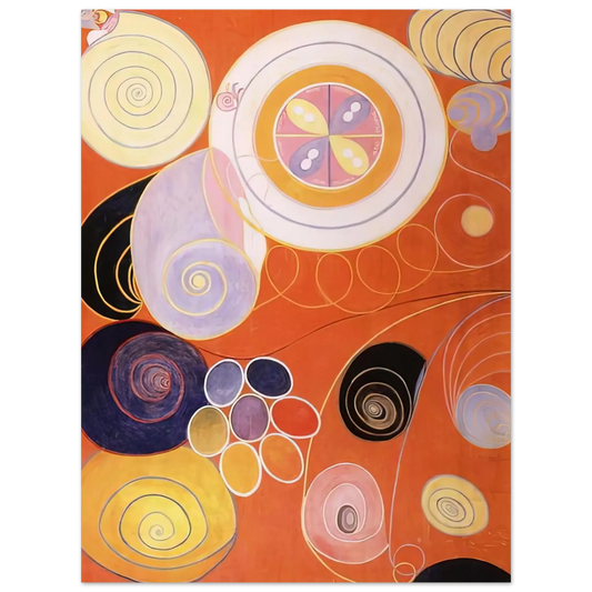 Hilma af Klint - THEY TENS MAINSTAY IV 1907 Wall art - 13x18 cm / 5x7 inches - Fine Art Poster - -