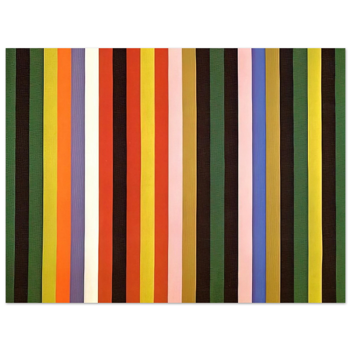 Gene Davis - Ferris Wheel - 1963  75x100 cm / 30x40inches Fine Art Poster