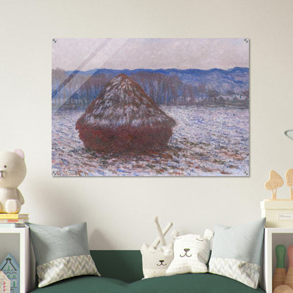 Stack of Wheat - claude monet Acrylic Print - 70x100 cm / 28x40″ inches | claude monet Wall Art | claude monet Prints