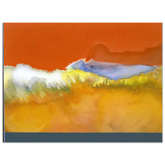 Ronnie Landfield - Violet Grove - 1978  75x100 cm / 30x40inches Fine Art Poster