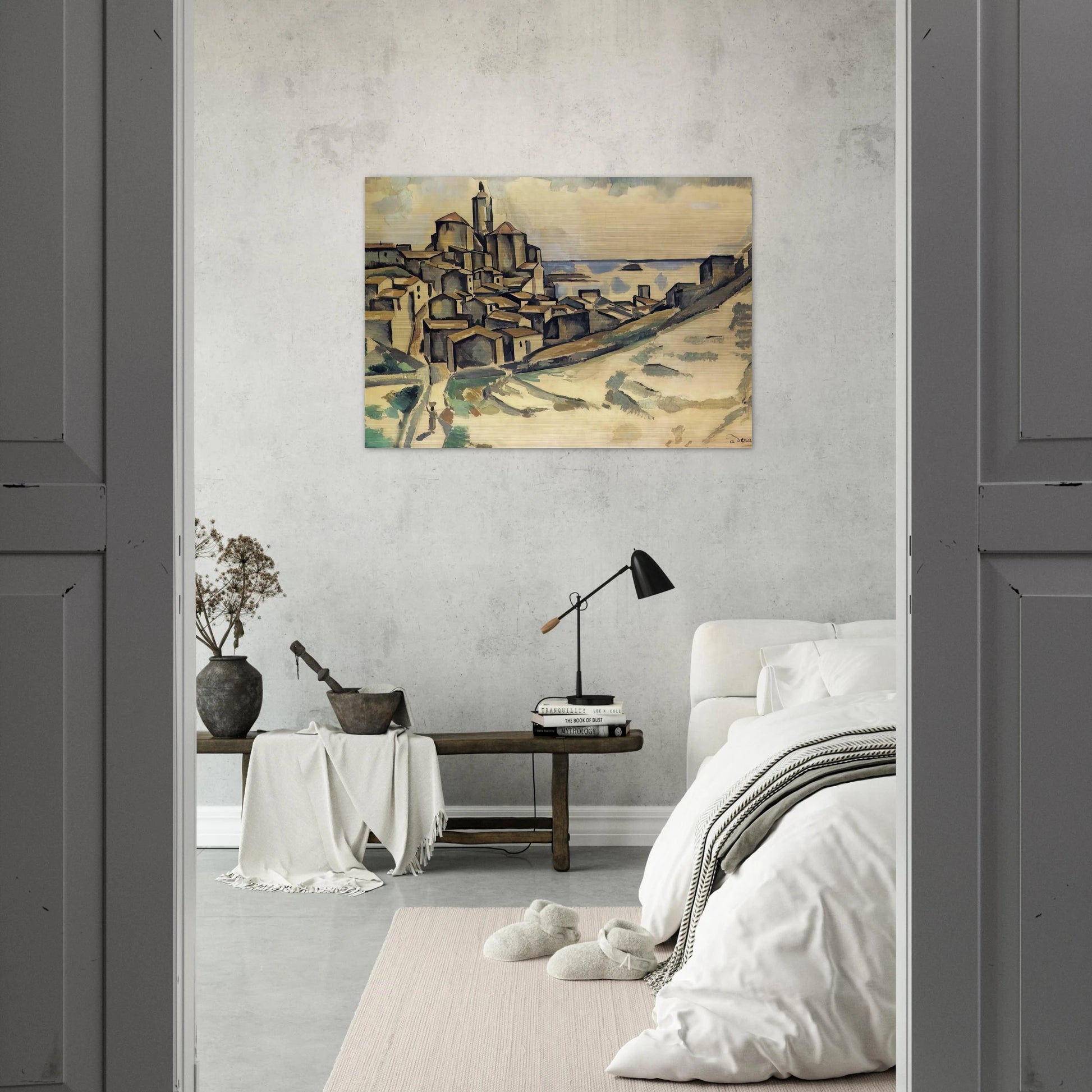 LANDSCAPE AT CADAQUES - Andre Derain Brushed Aluminum Print - 70x100 cm / 28x40 inches | Andre Derain Aluminum Print | Andre Derain Prints