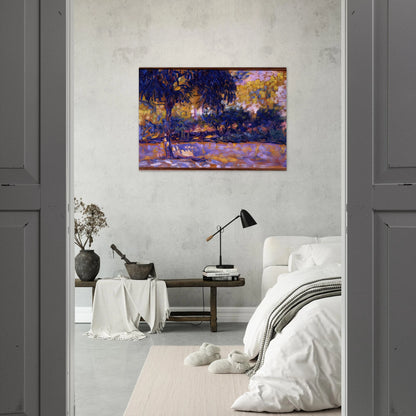 LANDSCAPE WITH EUCALYPTUS TREES AND RIVER TREES IN FRONT OF A RIVER 1908 - Henri Matisse Brushed Aluminum Print - 70x100 cm / 28x40 inches | Henri Matisse Aluminum Print | Henri Matisse Prints