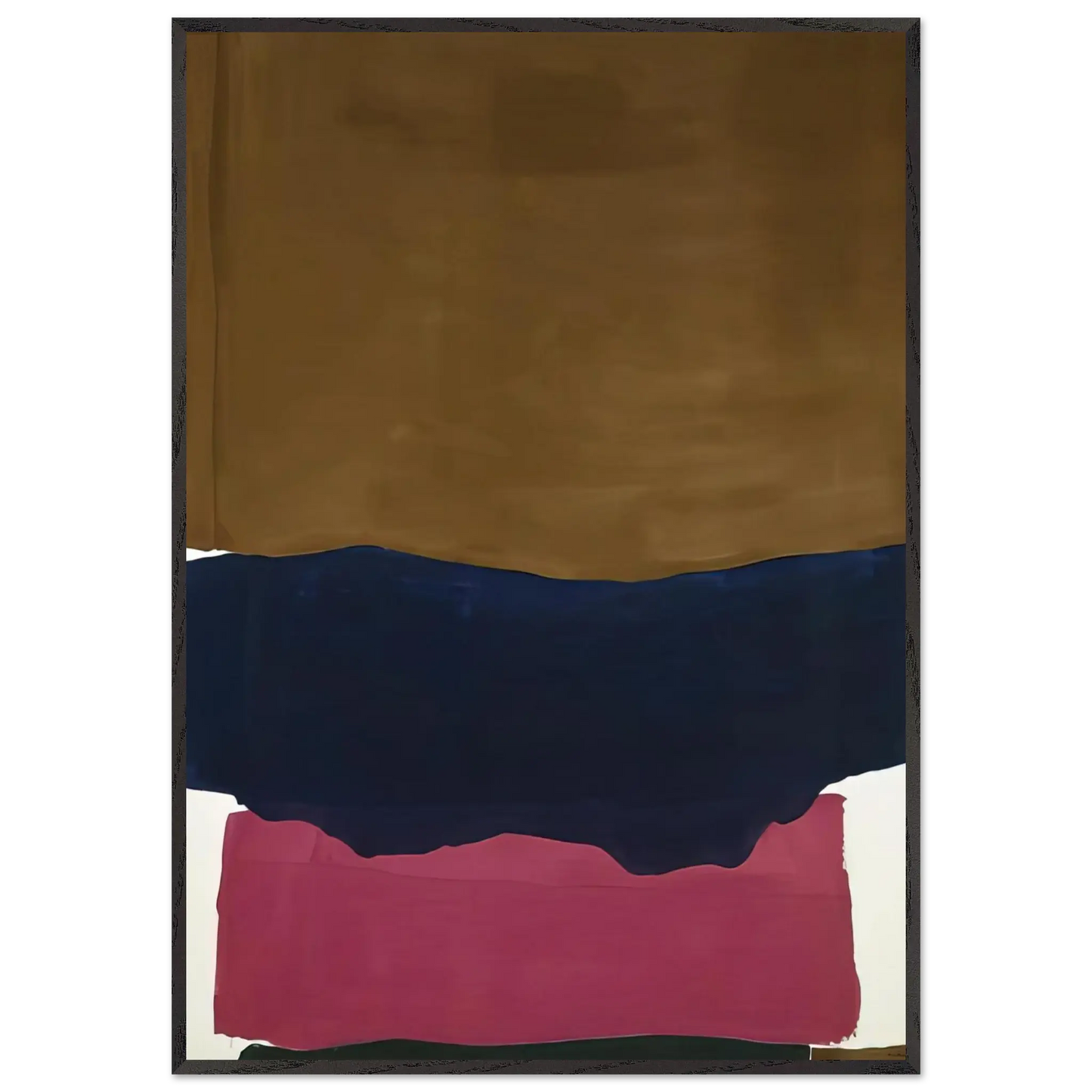 Helen Frankenthaler - Indian Summer - 1967 Wall art - 15x20 cm / 6x8 Inches - Premium Wooden Framed Poster With Fine Art Paper - White frame