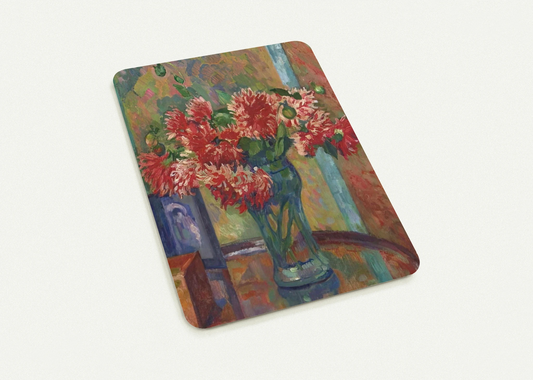 DAHLIAS TO MME MADELEINE E R BONNET 1912 By Theo van Rysselberghe Pack of 10 Post Cards | Theo van Rysselberghe Post Cards | A6 (10.5 x 14.8 cm) - 4.1 x 5.8 inches