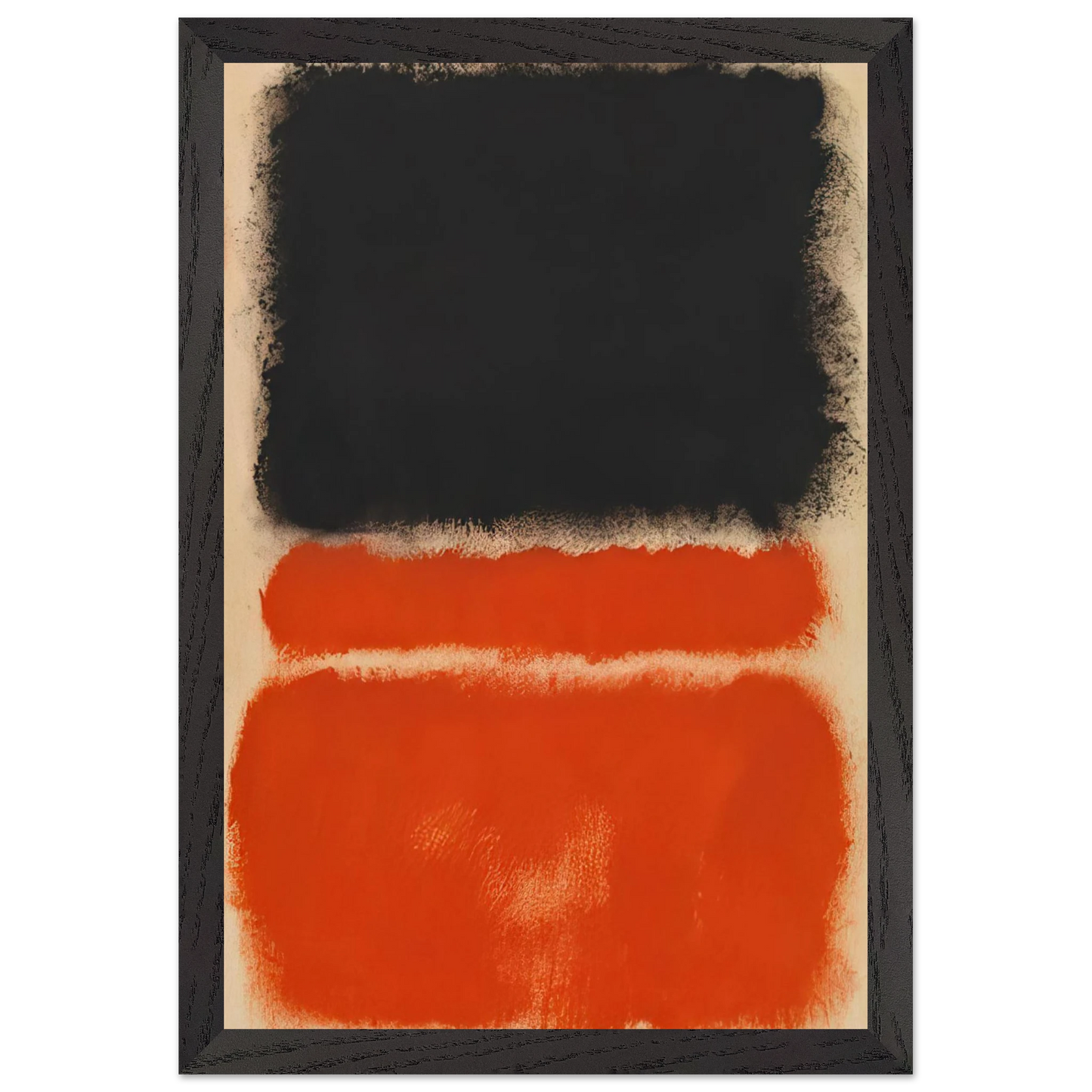 Mark Rothko - Red - 1968 Wall Art - 21x29.7 cm / 8x12" - Premium Wooden Framed Poster With Fine Art Paper - Black frame