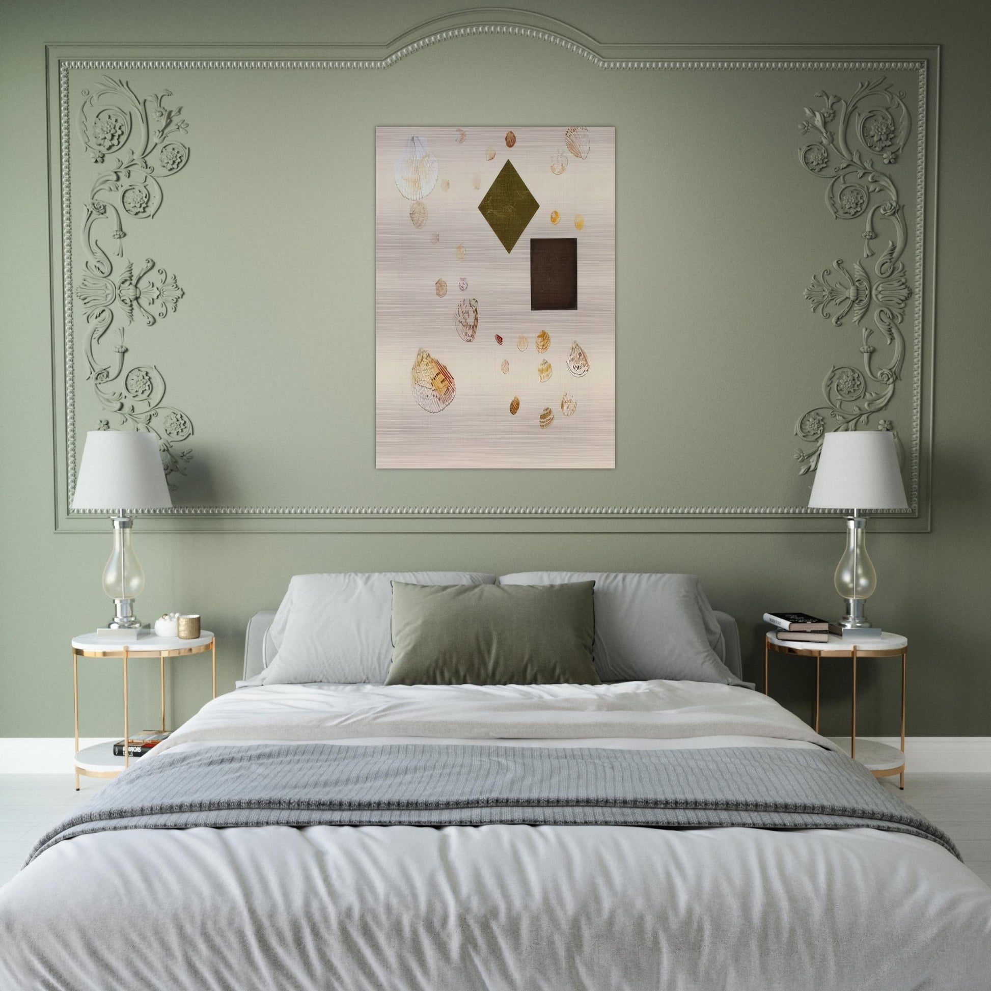 Homan-Ji III - 1995 - Jennifer Bartlett Brushed Aluminum Print - 70x100 cm / 28x40 inches | Jennifer Bartlett Aluminum Print | Jennifer Bartlett Prints