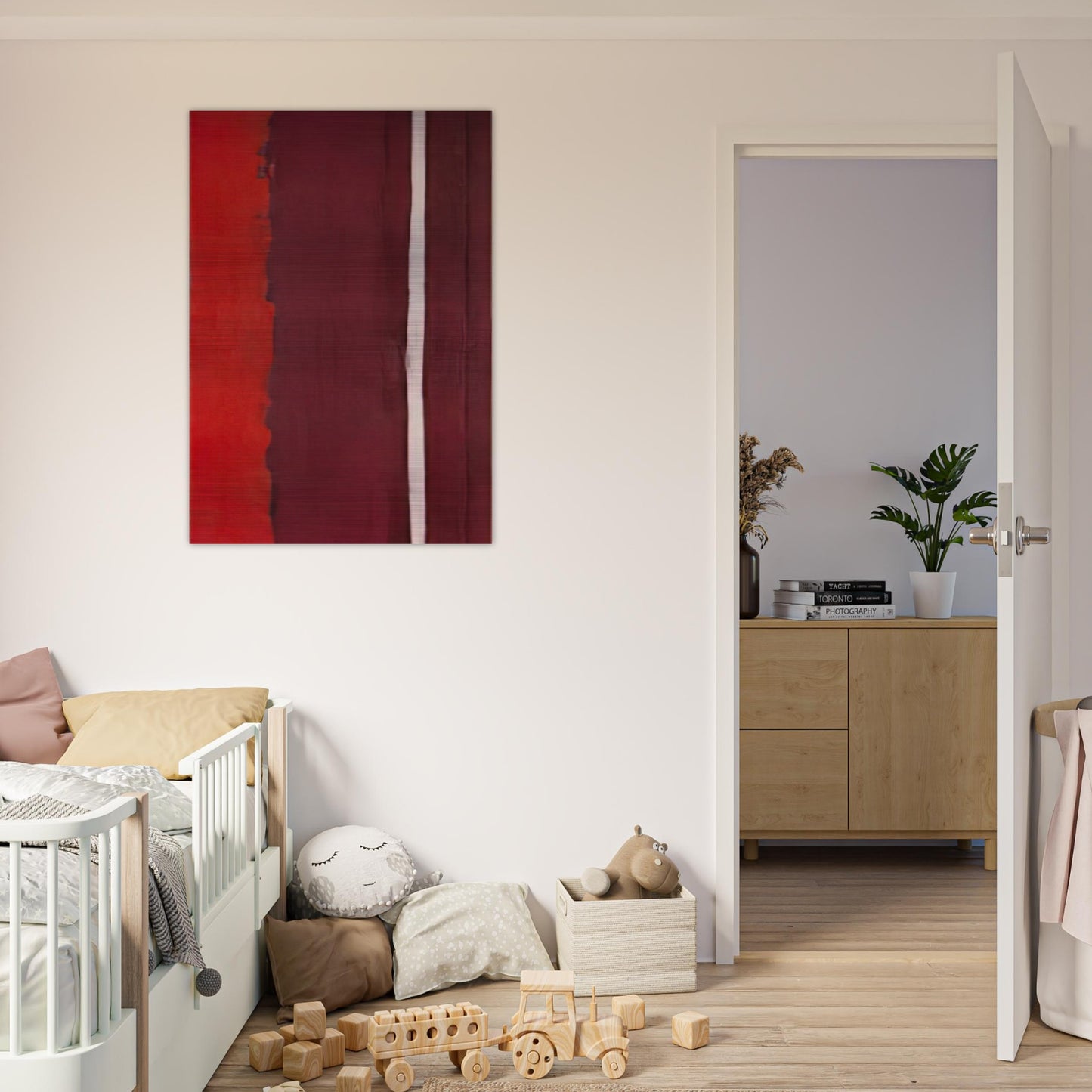 Untitled I - Barnett Newman Brushed Aluminum Print - 70x100 cm / 28x40 inches | Barnett Newman Aluminum Print | Barnett Newman Prints