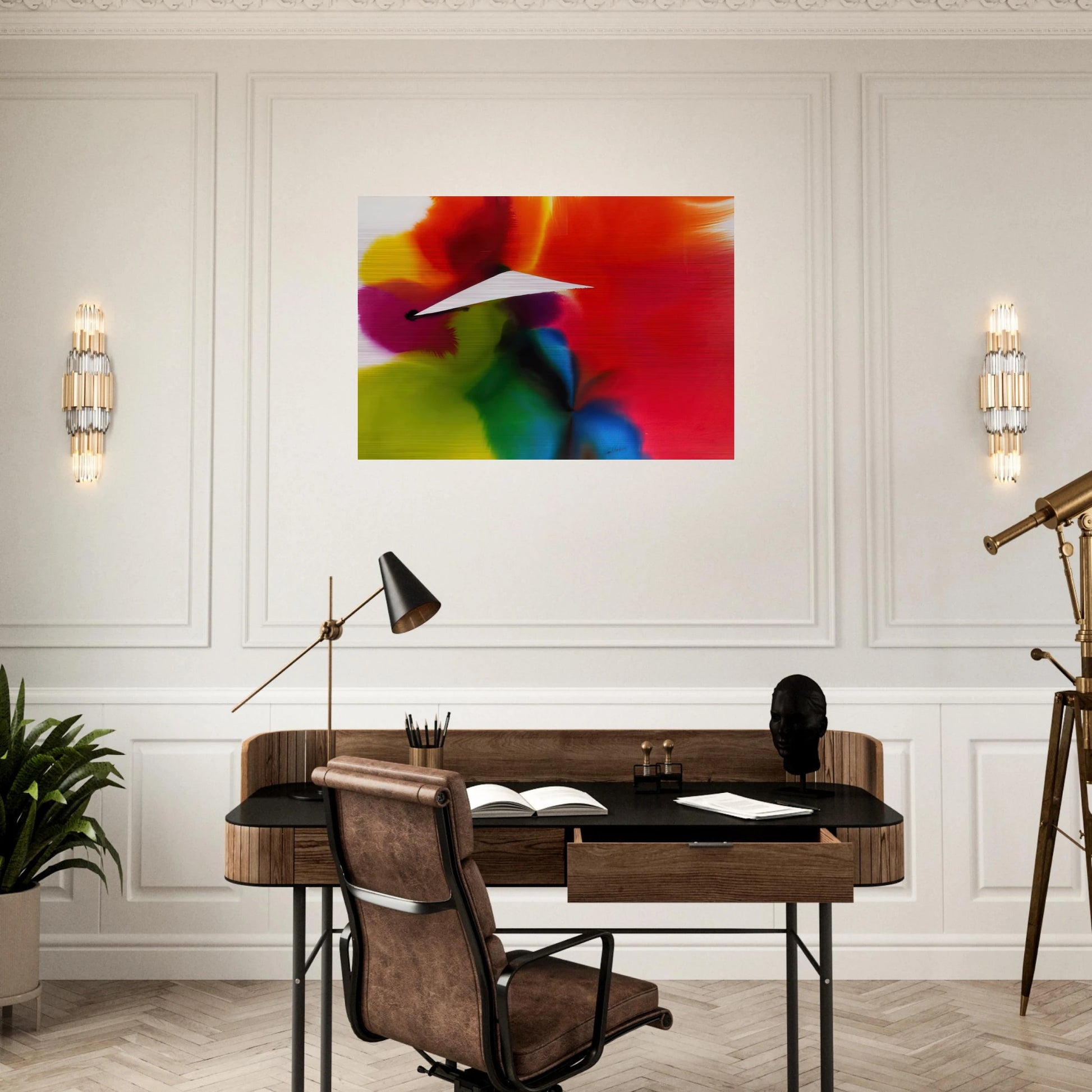 Phenomena French West Indies - Paul Jenkins Brushed Aluminum Print - 70x100 cm / 28x40 inches | Paul Jenkins Aluminum Print | Paul Jenkins Prints