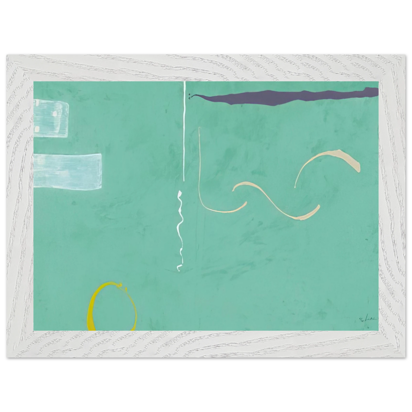 Helen Frankenthaler - Tahiti - 1989 Wall art - 30x40 cm / 12x16 inches - Premium Wooden Framed Poster With Fine Art Paper-canvas - Wood frame