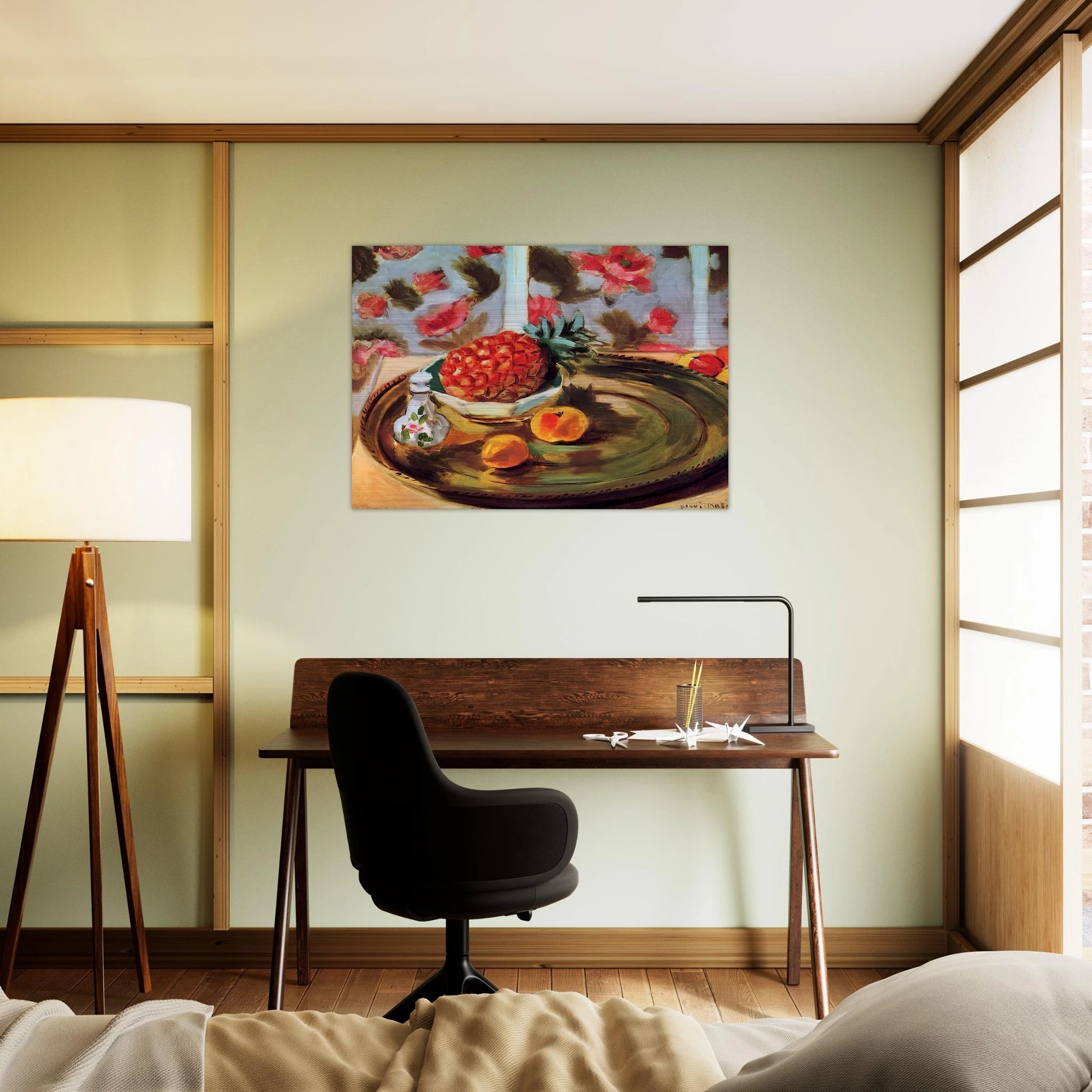 STILL LIFE WITH PINEAPPLE 1924 - Henri Matisse Brushed Aluminum Print - 70x100 cm / 28x40 inches | Henri Matisse Aluminum Print | Henri Matisse Prints