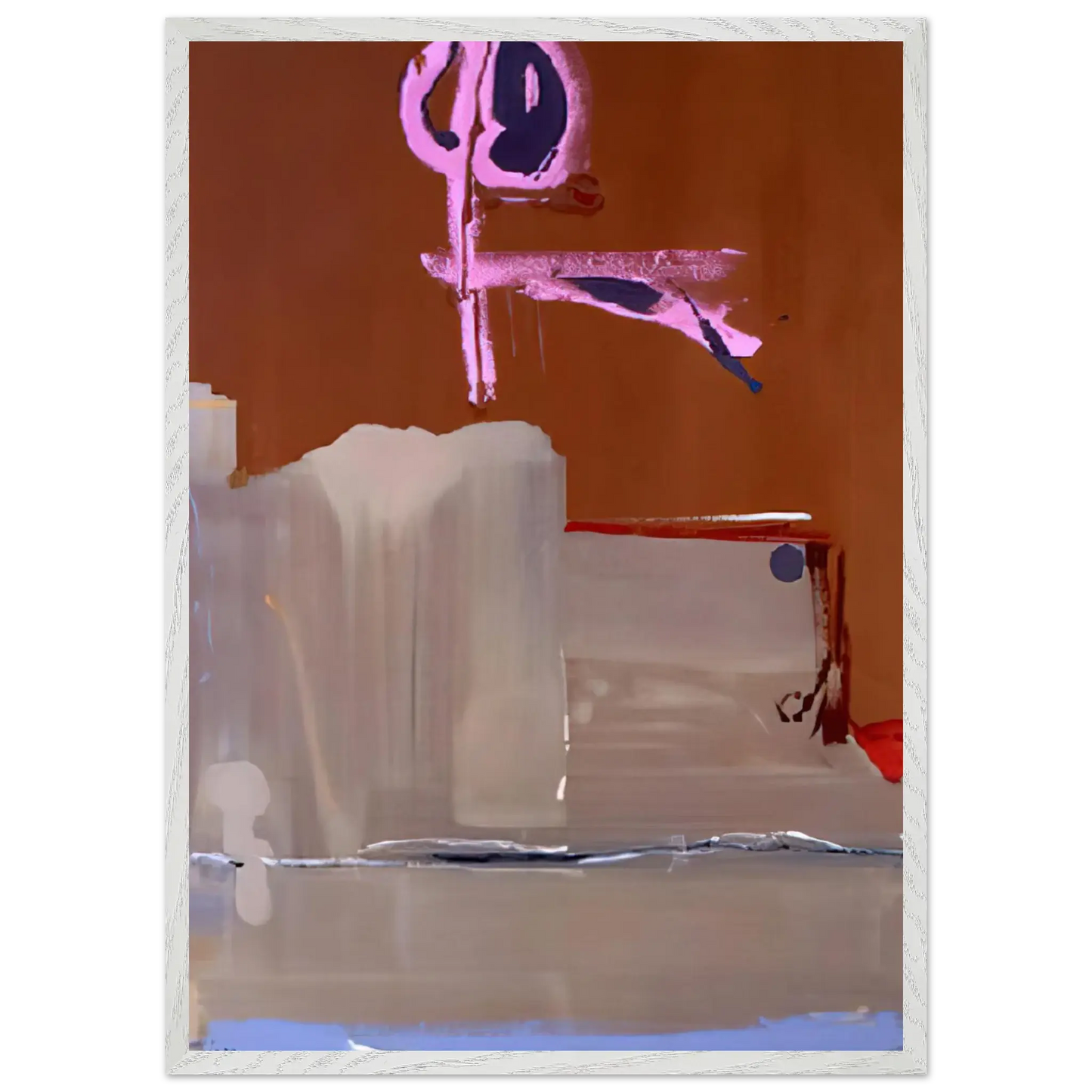 Helen Frankenthaler - Captain s Watch - 1986 Wall art - A1 (59.4 x 84.1  cm) - Premium Wooden Framed Poster With Fine Art Paper - Wood frame