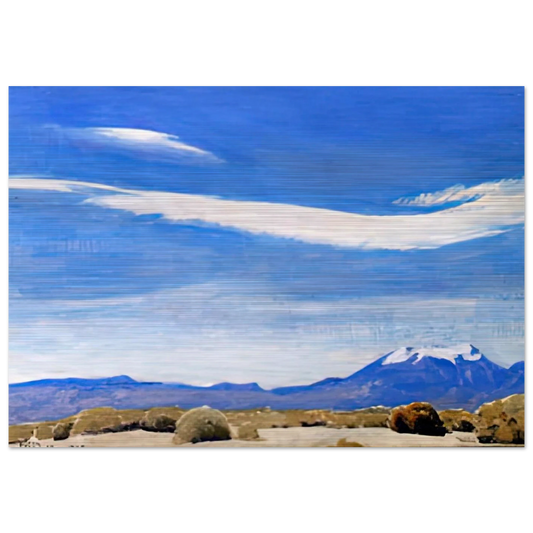 THE CLOUD COACHELLA VALLEY CALIFORNIA 1940 - Maynard Dixon Brushed Aluminum Print - 70x100 cm / 28x40 inches | Maynard Dixon Aluminum Print | Maynard Dixon Prints