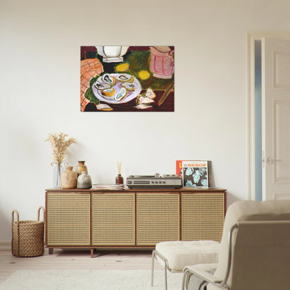 OYSTERS 1940 - Henri Matisse Brushed Aluminum Print - 70x100 cm / 28x40 inches | Henri Matisse Aluminum Print | Henri Matisse Prints
