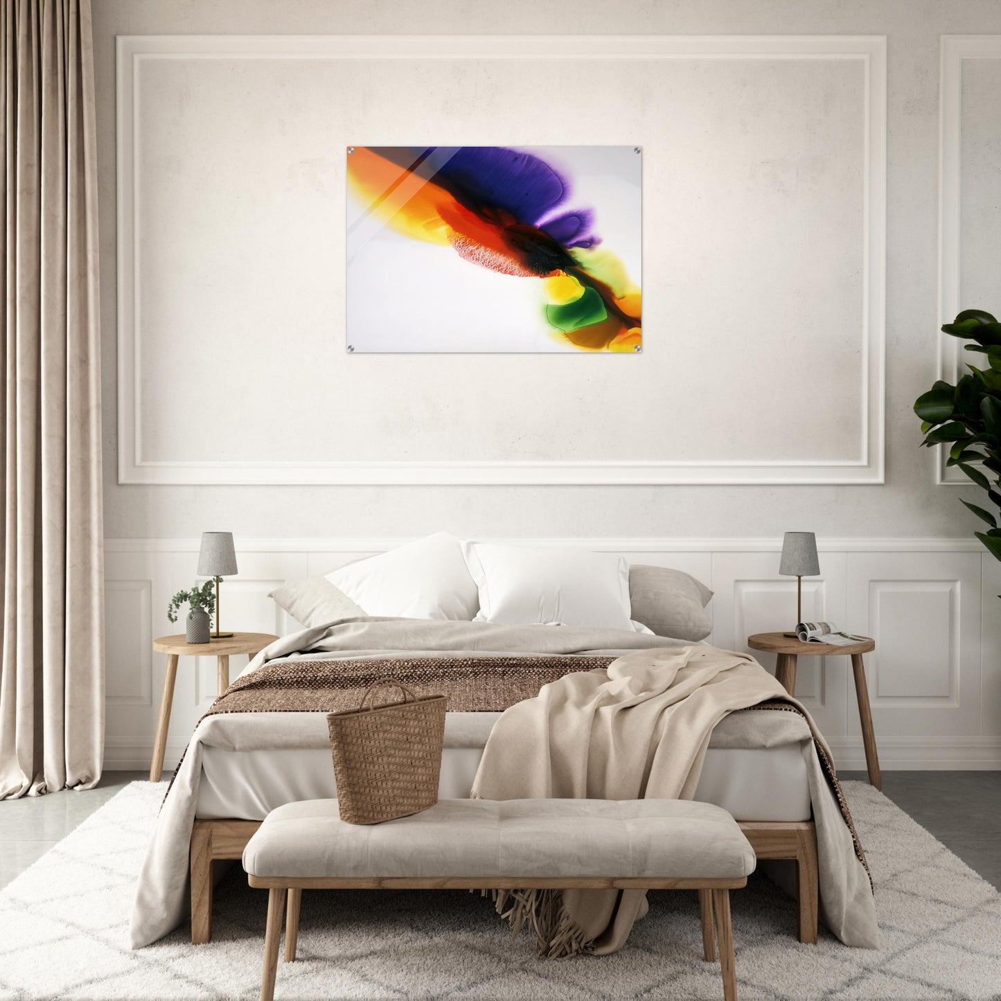 Phenomena Tibetan Flange - 1973 - Paul Jenkins Acrylic Print - 70x100 cm / 28x40″ inches