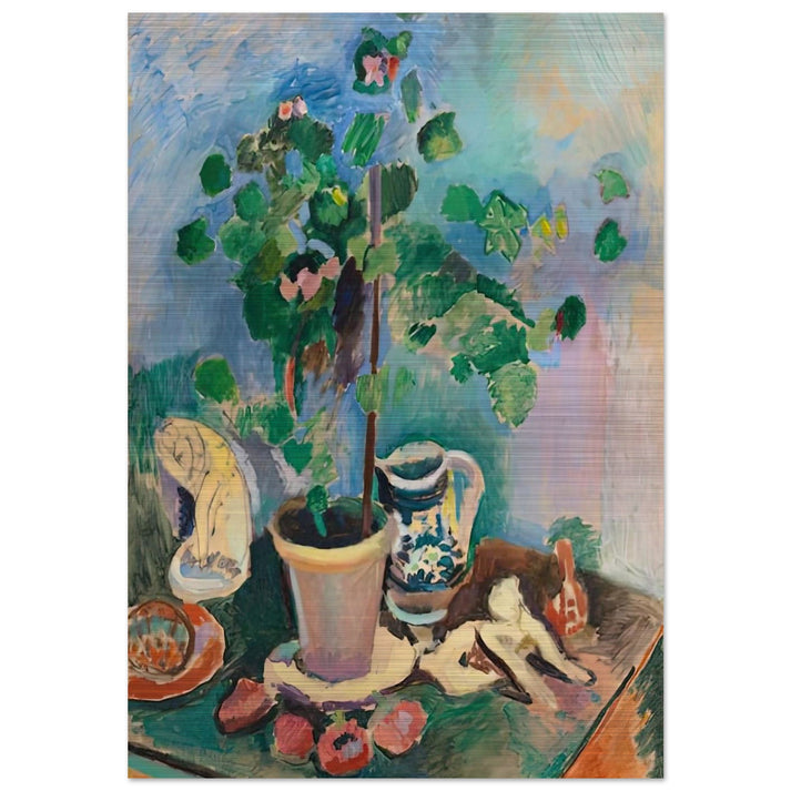 THE GERANIUM 1906 - Henri Matisse Brushed Aluminum Print - 70x100 cm / 28x40 inches | Henri Matisse Aluminum Print | Henri Matisse Prints