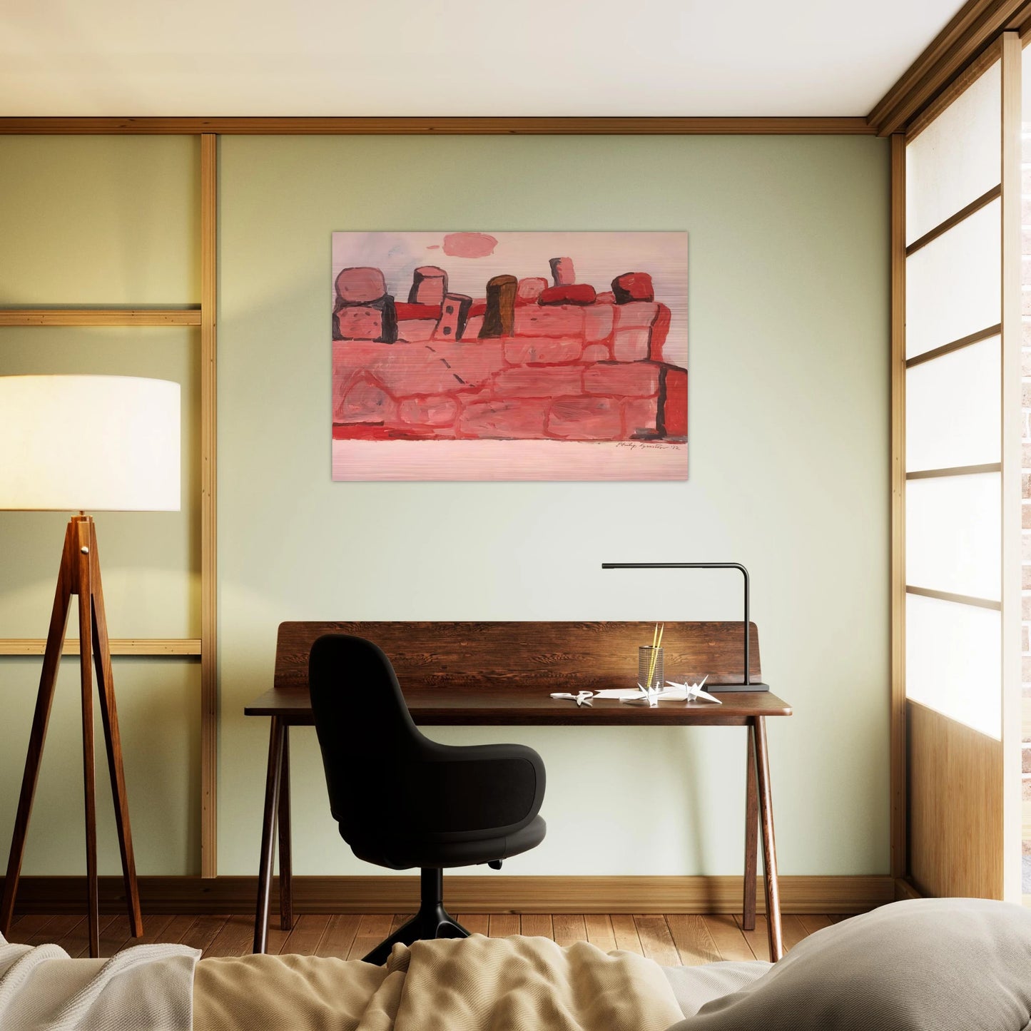 CERVETERI 1972 - Philip Guston Brushed Aluminum Print - 70x100 cm / 28x40 inches | Philip Guston Aluminum Print | Philip Guston Prints