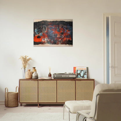 UNTITLED 1956 - Zao Wou-Ki Brushed Aluminum Print - 70x100 cm / 28x40 inches | Zao Wou-Ki Aluminum Print | Zao Wou-Ki Prints