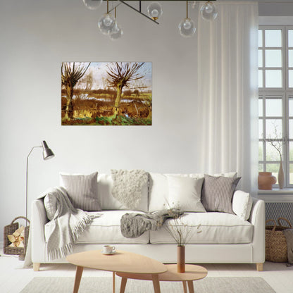 Landscape with trees, Calcot-on-the-Thames - John Singer Sargent Brushed Aluminum Print - 70x100 cm / 28x40 inches | John Singer Sargent Aluminum Print | John Singer Sargent Prints