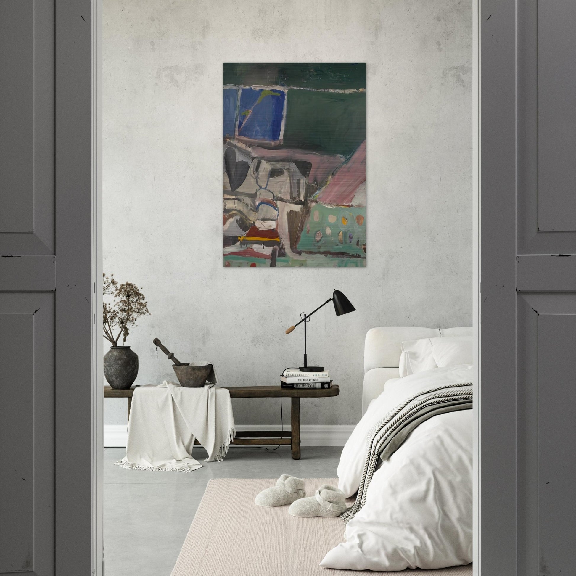 Berkeley #58 - Richard Diebenkorn Brushed Aluminum Print - 70x100 cm / 28x40 inches | Richard Diebenkorn Aluminum Print | Richard Diebenkorn Prints