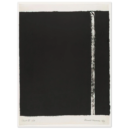 Barnett Newman - Canto VI  75x100 cm / 30x40inches Fine Art Poster