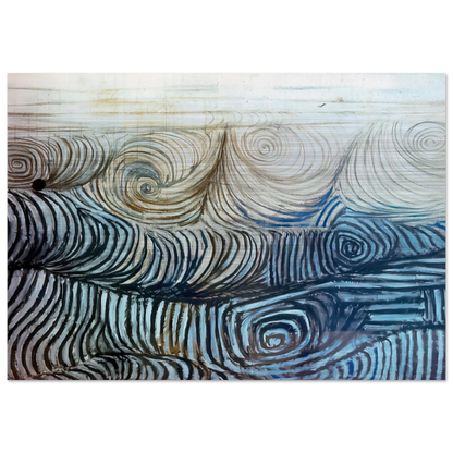 The Wave - 1950 - Victor Pasmore Brushed Aluminum Print - 70x100 cm / 28x40 inches | Victor Pasmore Aluminum Print | Victor Pasmore Prints