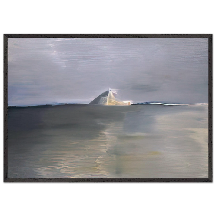 Marine au cap - Lyrical Abstraction - Nicolas de Stael 70x100 cm / 28x40 inches Framed Art Print – Black Wooden Frame